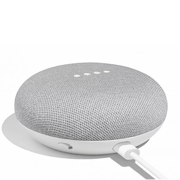 Google Nest Mini Hub Smart Speaker-Chalk - GA00210-US